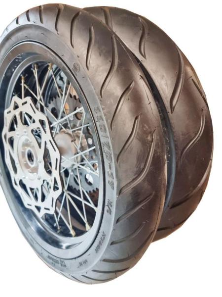 Колеса МОТАРД комплект 17/17 Regulmoto ZR (диски алюминий перед/зад с шиной 2.5 110/70-17, 3.5 130/70-17)